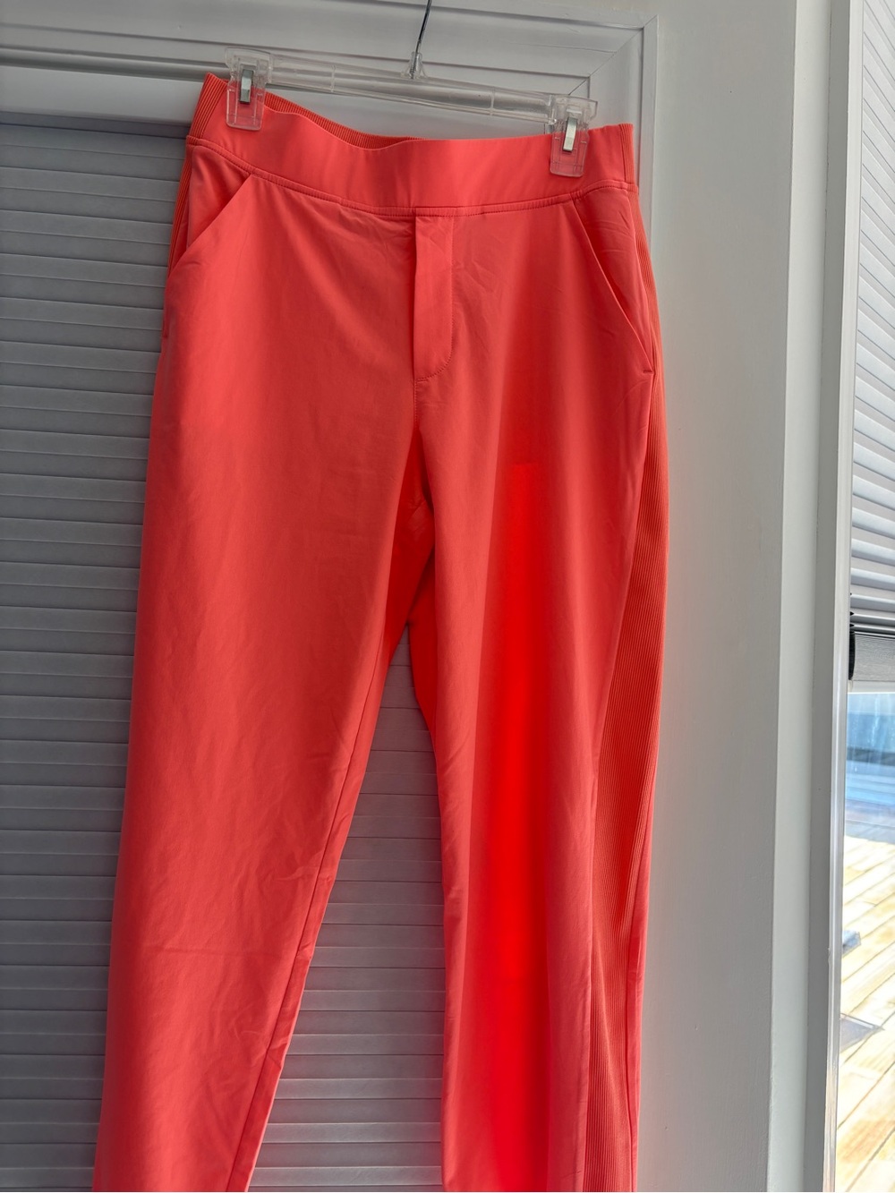Athleta Coral-Red Straight Leg Active Pants